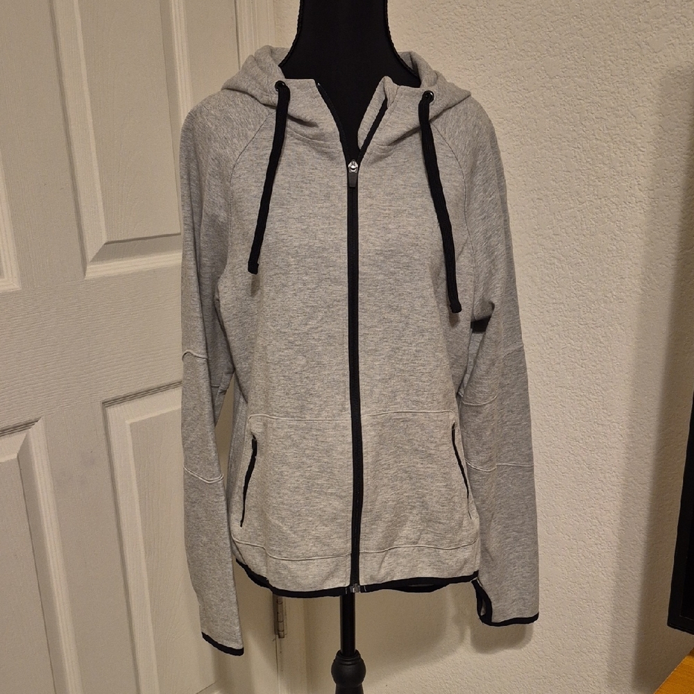 Old Navy Light Gray Women's Zip-Up Hoodie
